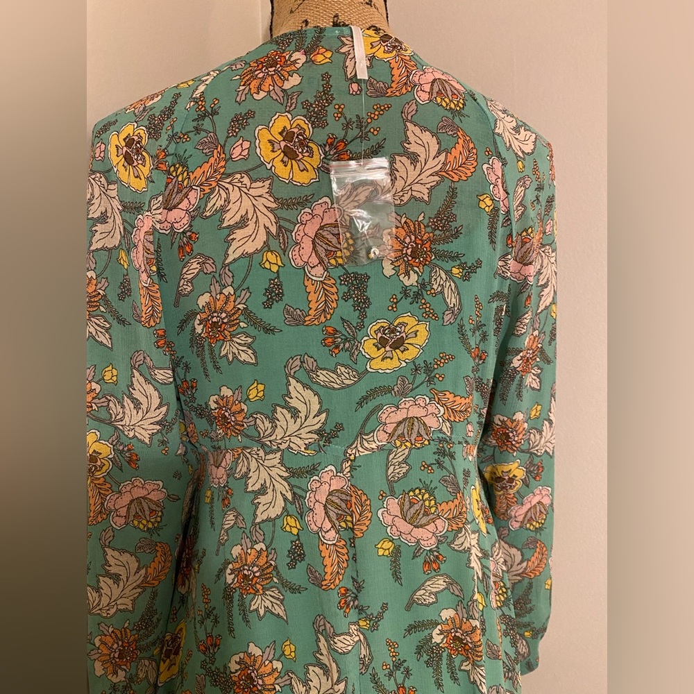 Free People Earthfolk Floral Maxi Dress in Green Combo - Picture 14 of 16